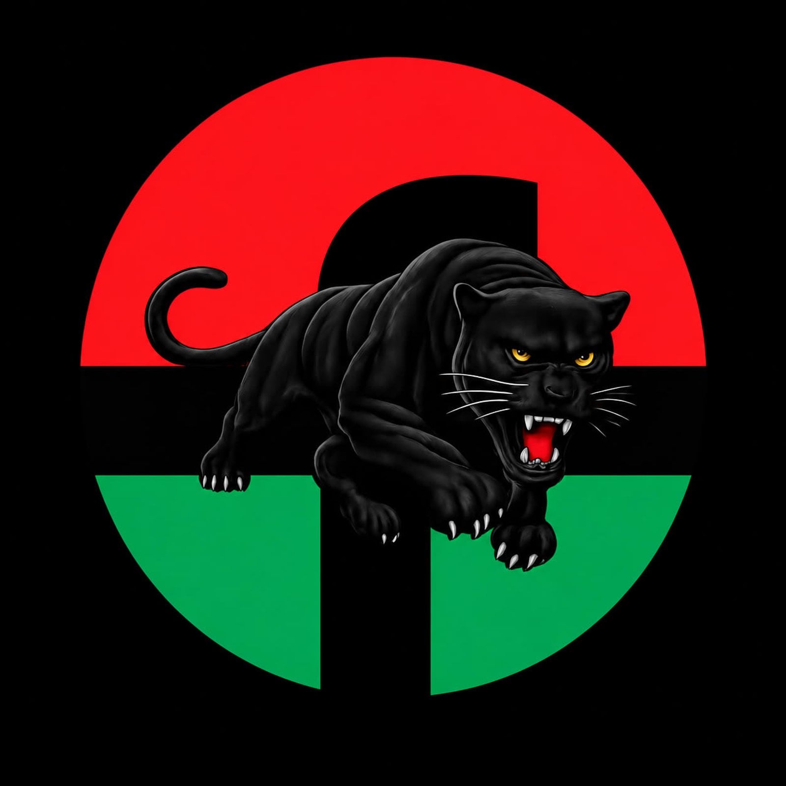 Black panther — symbol of strength and self-determination